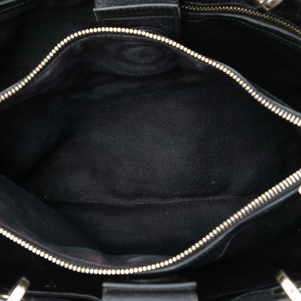 Pre-Loved Gucci Medium Calfskin Bamboo Shopper Satchel - Picture 4 of 7